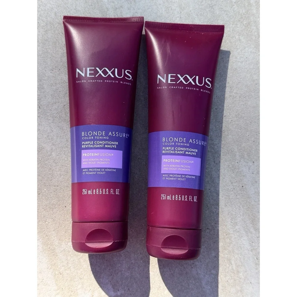 Lot of Two Nexxus Blonde Assure Color Toning Purple Conditioner 8.5 oz Each